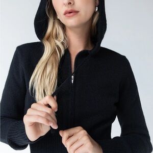 Oak + Fort Knit Zip-Up Hoodie - S